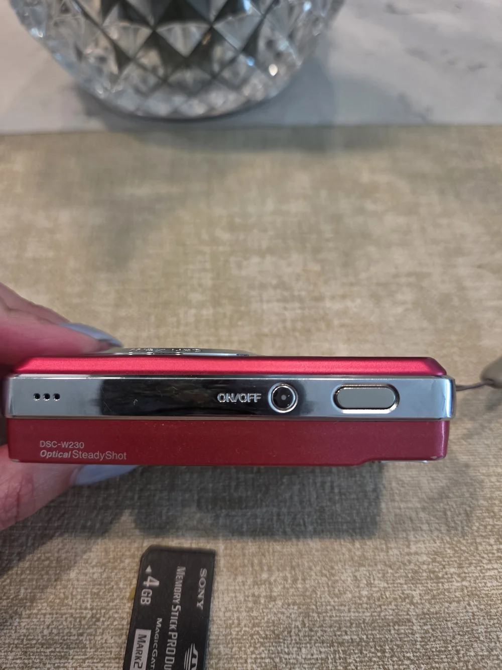 Sony Cyber-shot DSC-W230 RED 12.1MP Digital Camera - Y2K Digicam Bundle